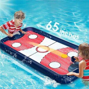 Pool Wave Kids Hockey Pool Game Toys, Big Inflatable Floating‎ Water Play Toys